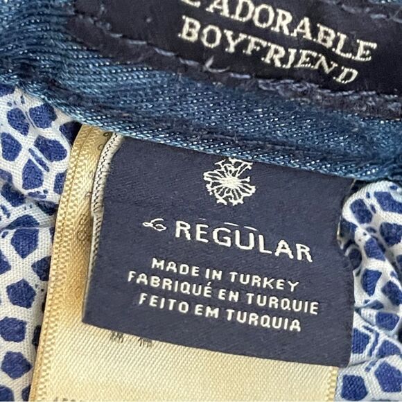 Maison Scotch L'Adorable Distressed Sky Boyfriend Jeans Indigo Women's 25 - Picture 8 of 14